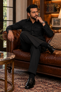 Black full sleeve Men Co-ords set RR