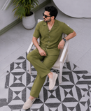 Olive Cotton Co-ord Set