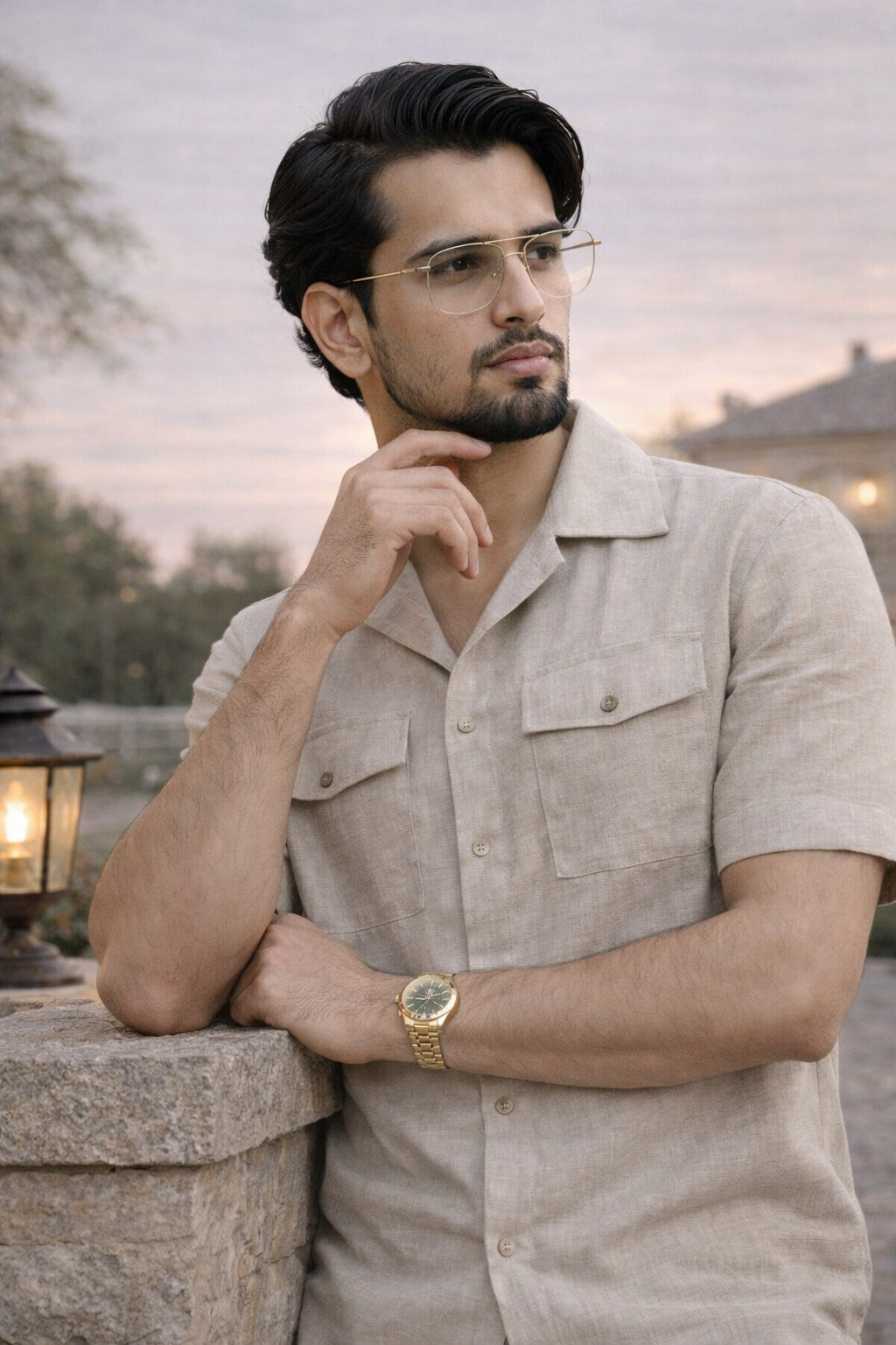 Royal Dune Beige Linen Co-ords Set