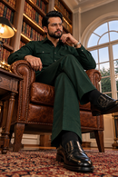 Dark green full sleeve Men Co-ords set RR