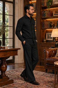 Black full sleeve Men Co-ords set RR